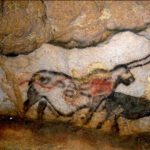 Licorne peinte sur les murs de la grotte de Lascaux.