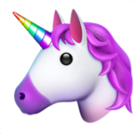 Emoji Licorne - design Apple 