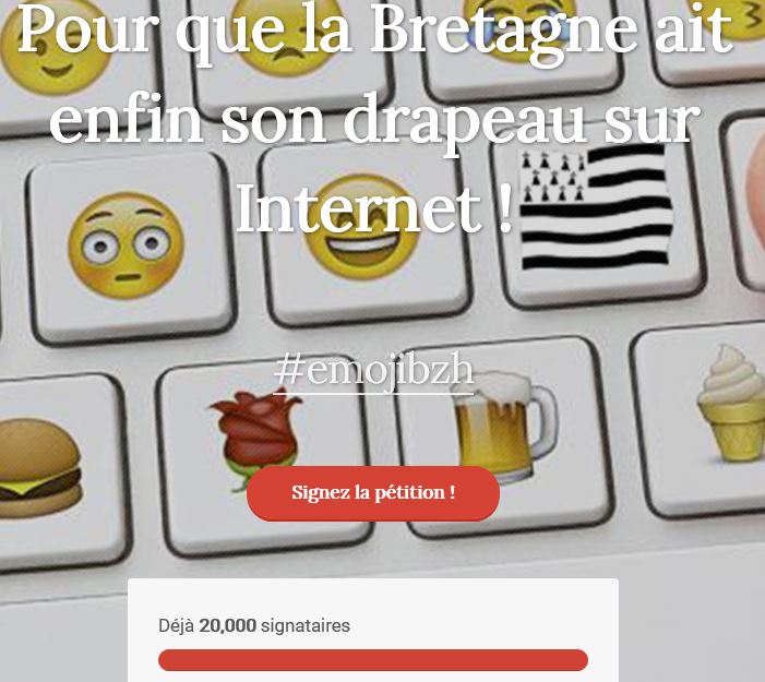 20000 soutiens emoji drapeau breton