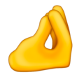 emoji doigts pincés