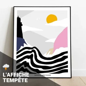 affiche tempete emoji bzh