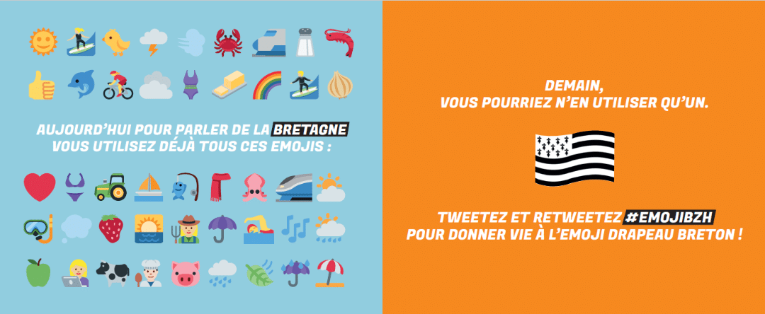tweetez #emojibzh emoji drapeau breton
